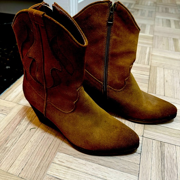Aldo suede leather cowboy boots - Picture 4 of 6